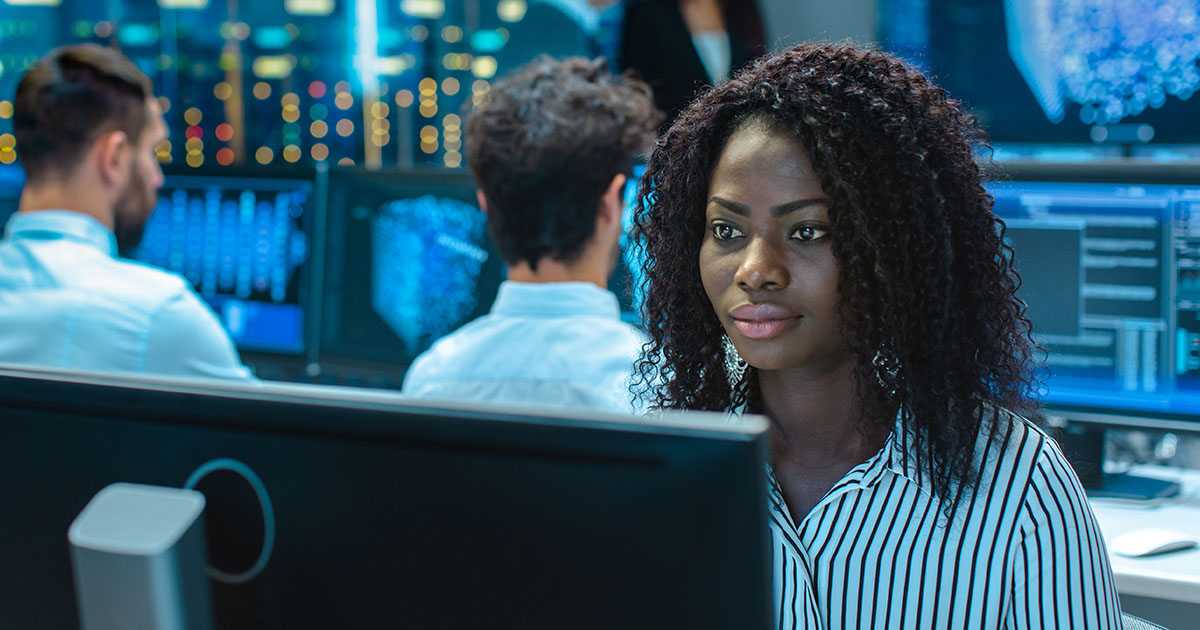supply chain canada black woman computers