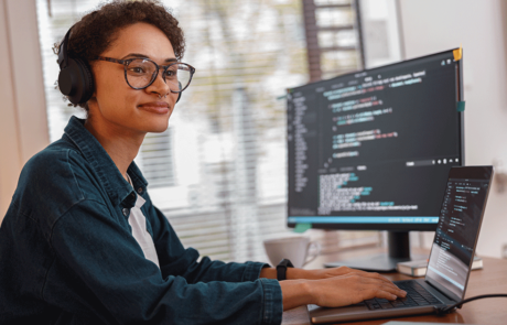 woman working career in tech