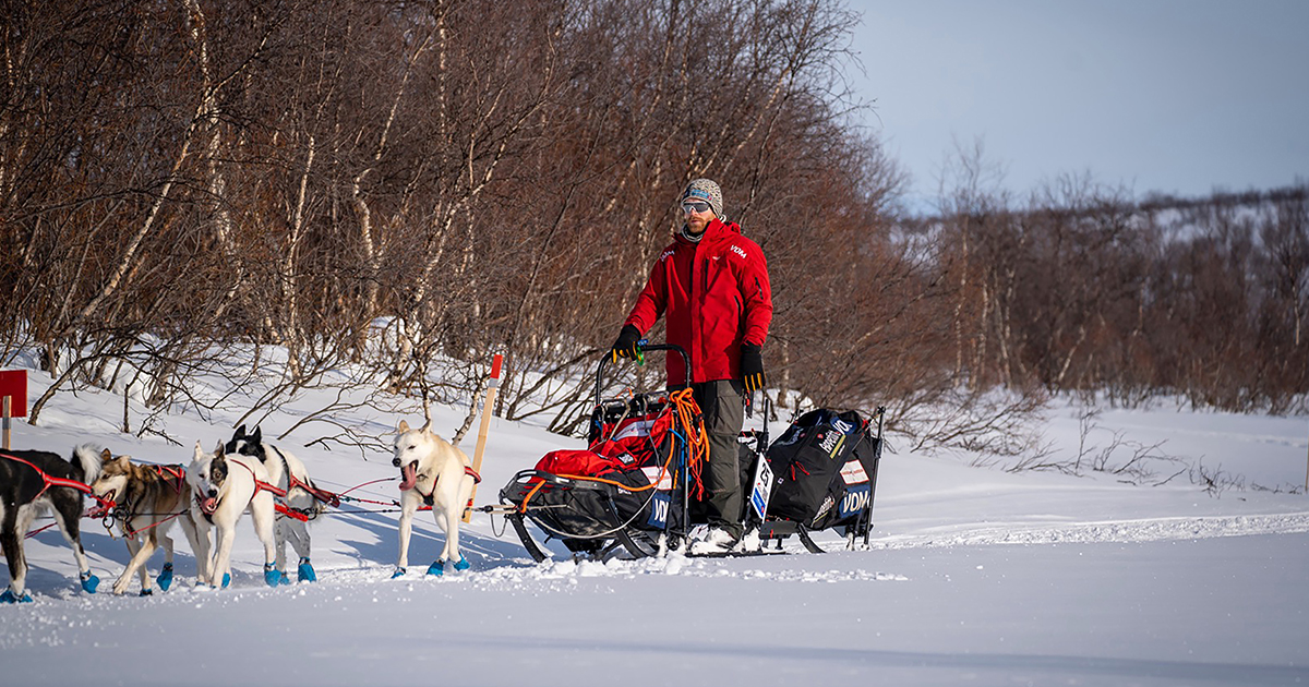 Ola Martinsen på hundeslede