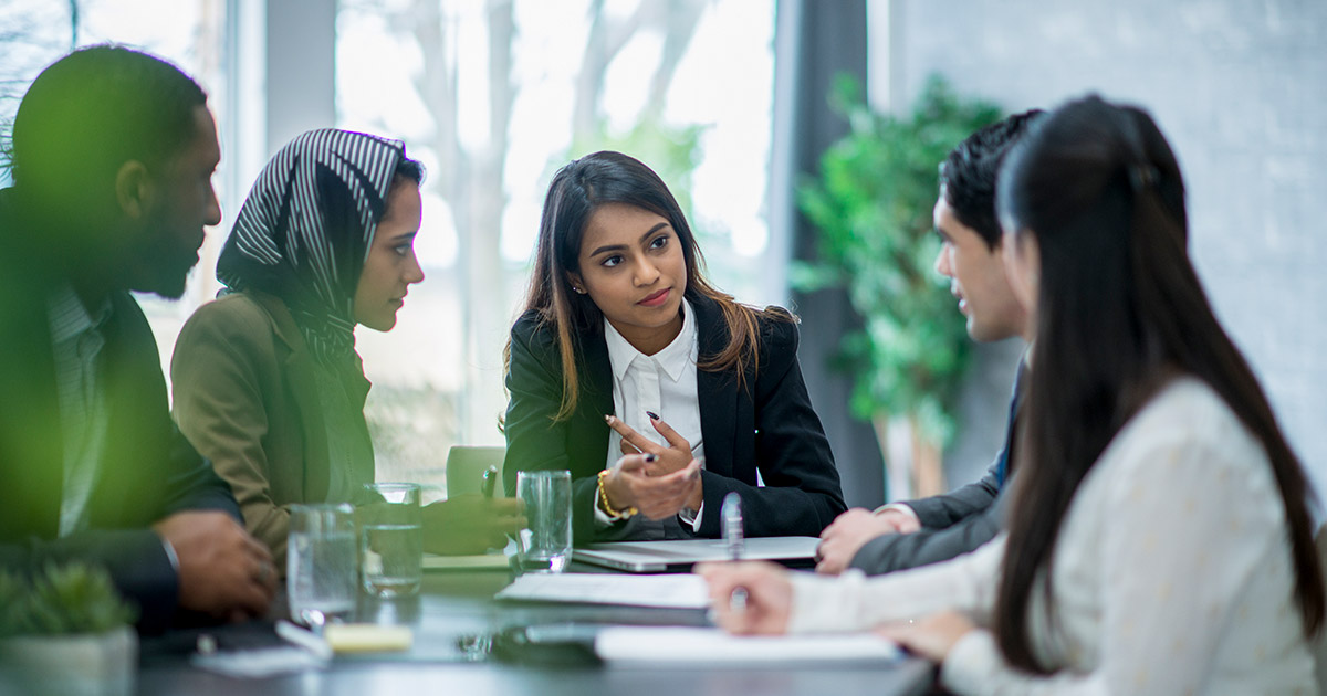 Business meeting of younger professionals