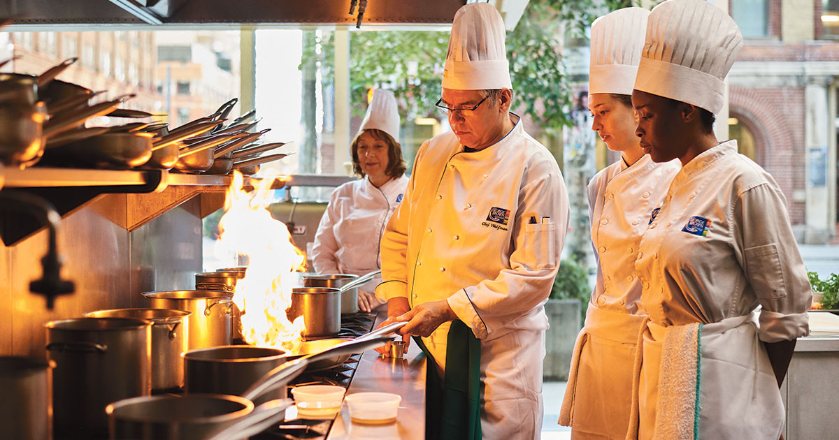 George Brown culinary class