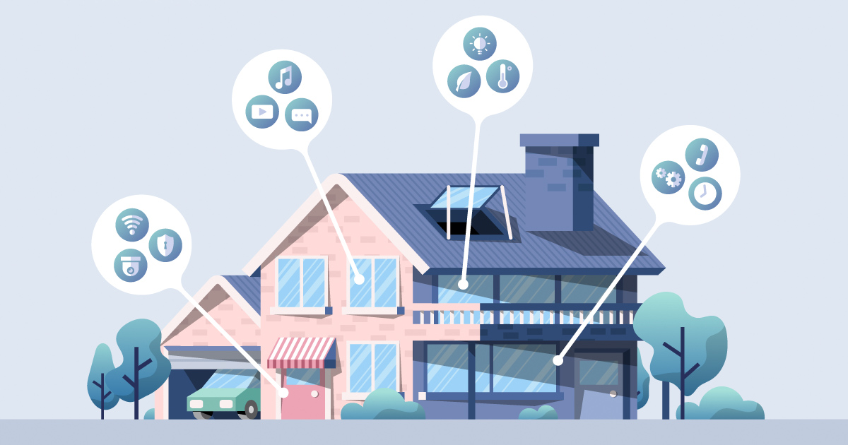 Smart home illustration