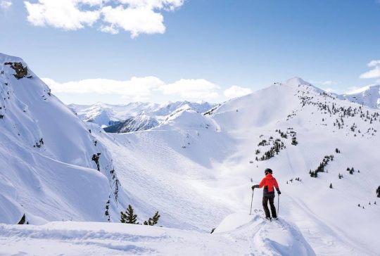 Skiing in Golden, BC