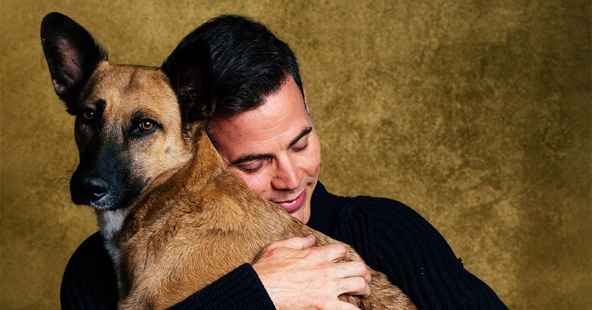 steveo with dog