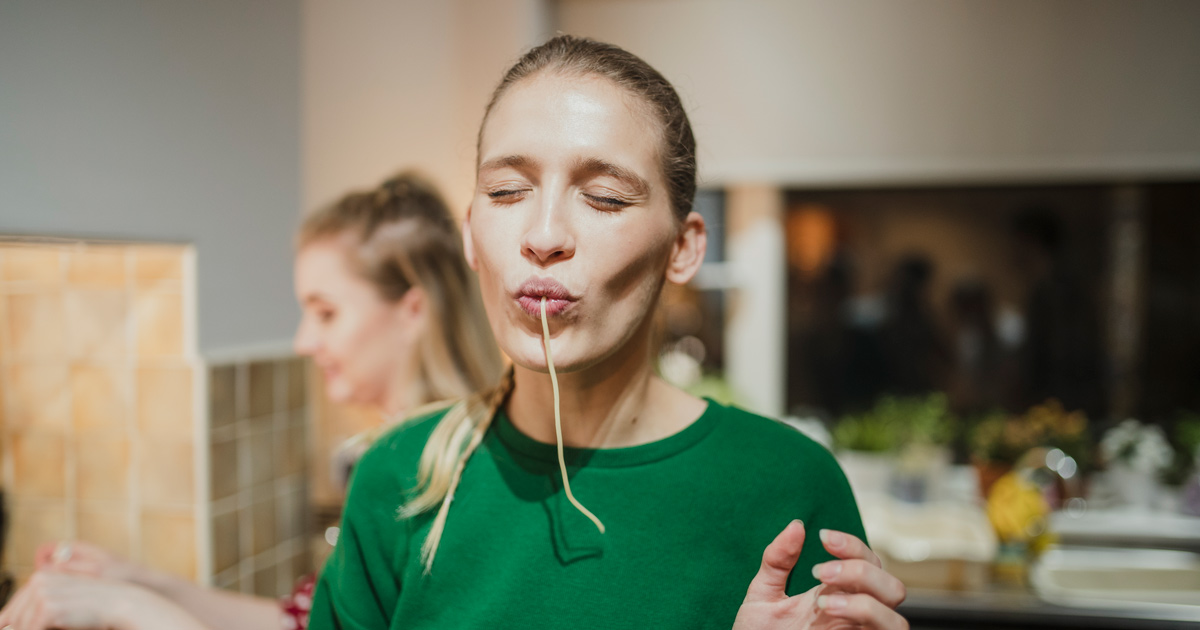 Woman enjoying themselves