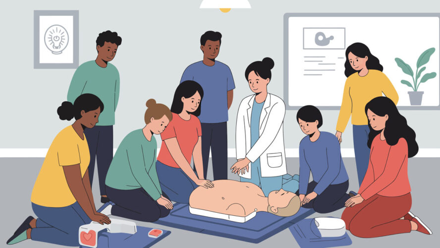 CPR Training Manikin Realistic Torso for Medical Education and Emergency Response Simulation