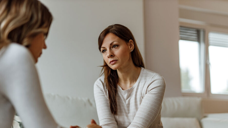 Helping about solving her problems with mental health.