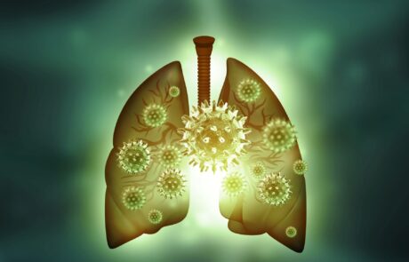 Human lungs virus infection