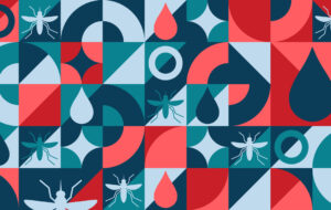 World Malaria Day. April 25. Seamless geometric pattern. Template for background, banner, card, poster. Vector EPS10 illustration