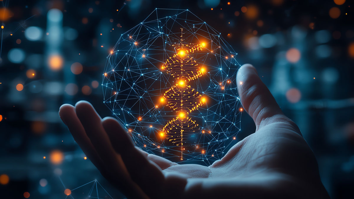 Biotechnology concept, research, development, innovation, advancing smart solutions from digital technology Businessman show biotechnology icon on virtual screen