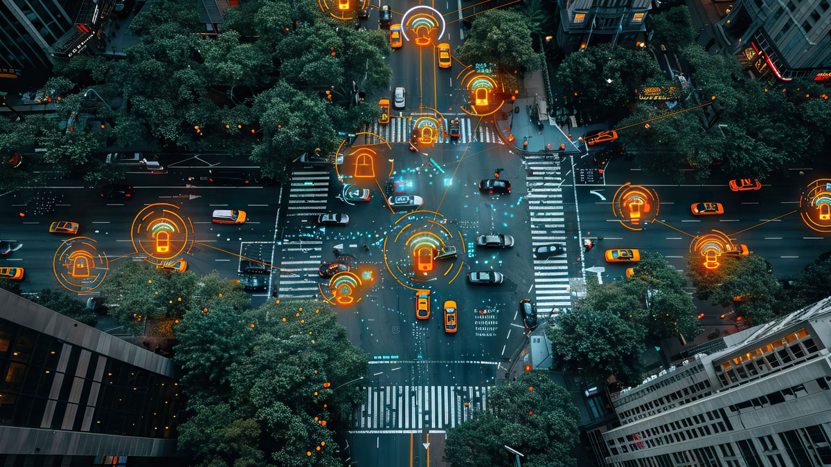 Digital navigation at smart intersection