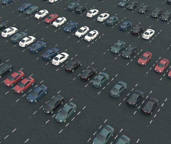 3D illustration of new cars
