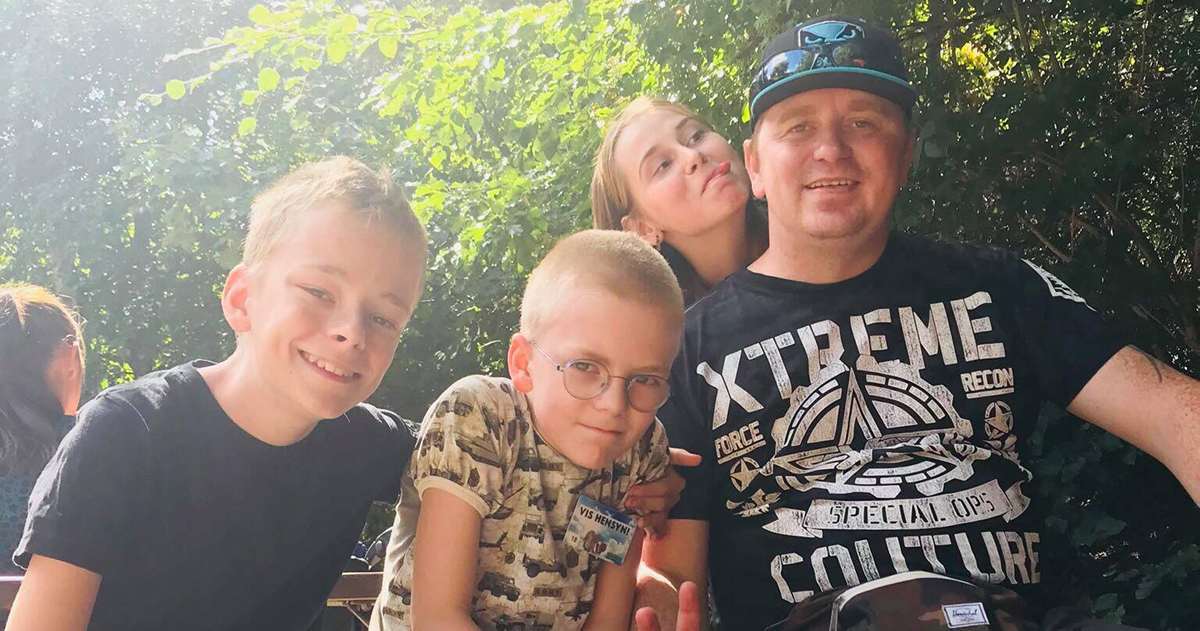 Eric Christensen og hans familie