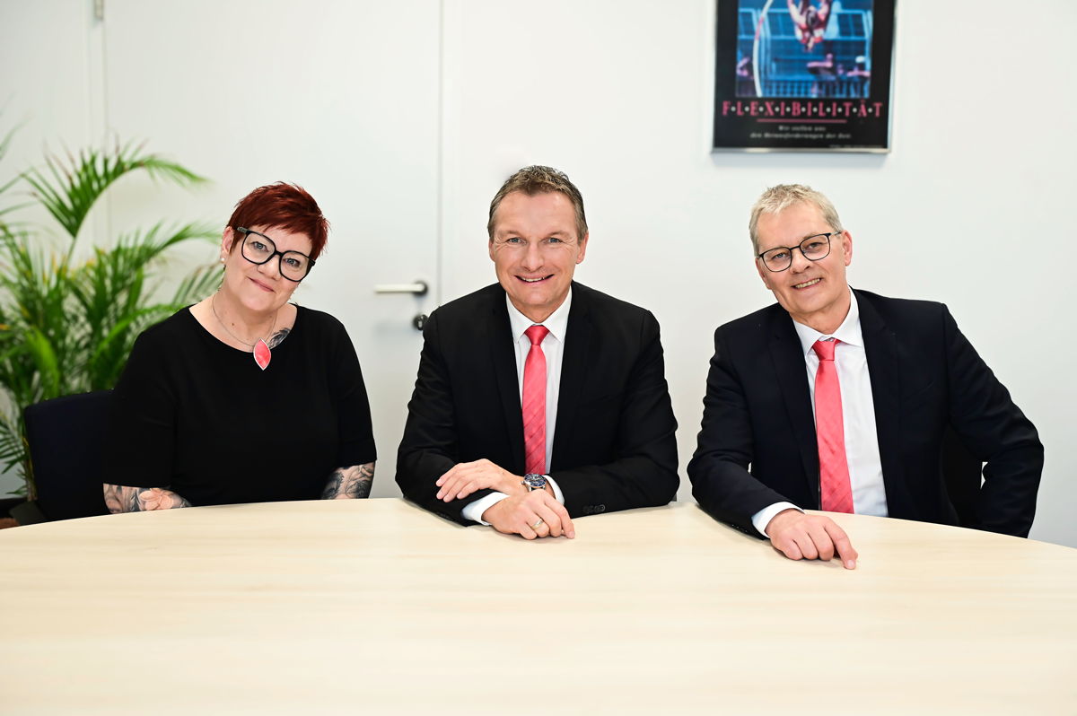 Gründungsteam Eplan Österreich v. l.: Alexandra Bruckmüller, Human Resources, Ing. Martin Berger, Geschäftsführer & Ing. Helmut Radinger, Account Manager
