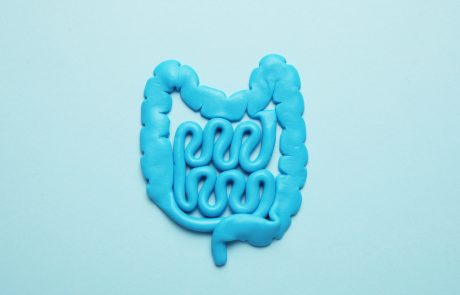 Intestines and pills, probiotics, antibiotics. Gut protection, recovery from illness and treatment.