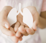 Hände halten Lunge, Welt-Tuberkulose-Tag, Welt-Kein-Tabak-Tag, Lungenkrebs, Lungenentzündung Tag, COPD, Organspende Konzept