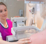 portrait of a female doing mamography