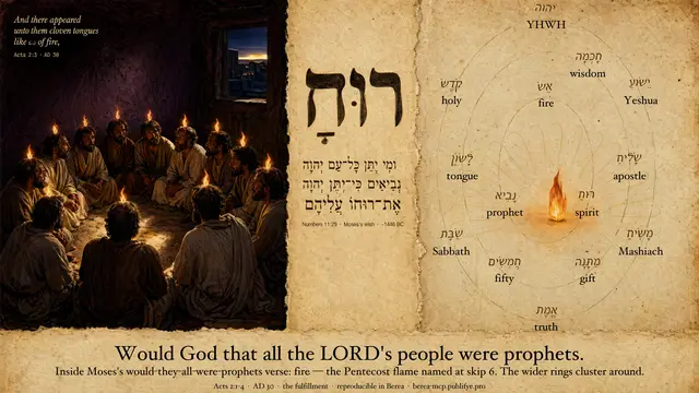 Tongues of Fire — Numbers 11:29 / Acts 2