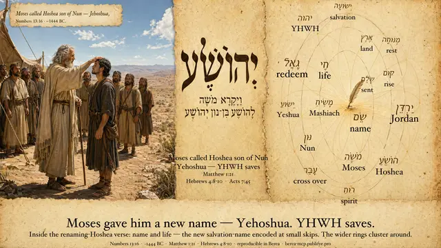 Joshua = Yeshua — Numbers 13:16 / Hebrews 4:8-10
