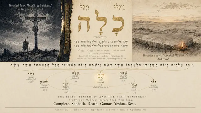 It Is Finished — Genesis 2:2 / John 19:30
