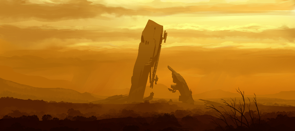 Fallen Obilisk, 90x40cm desk mat preview