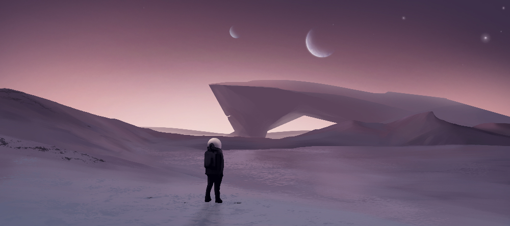 Exploring a new world, 90x40cm desk mat preview