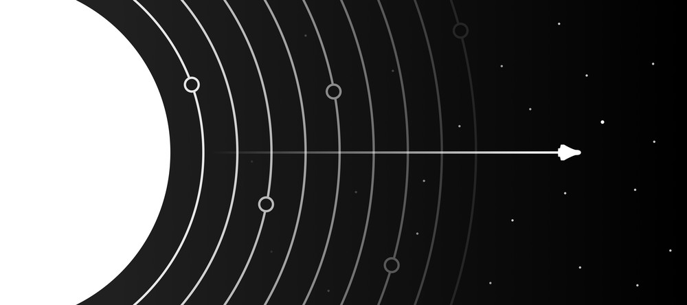 Lunar Mission X-2BLA, 90x40cm desk mat preview