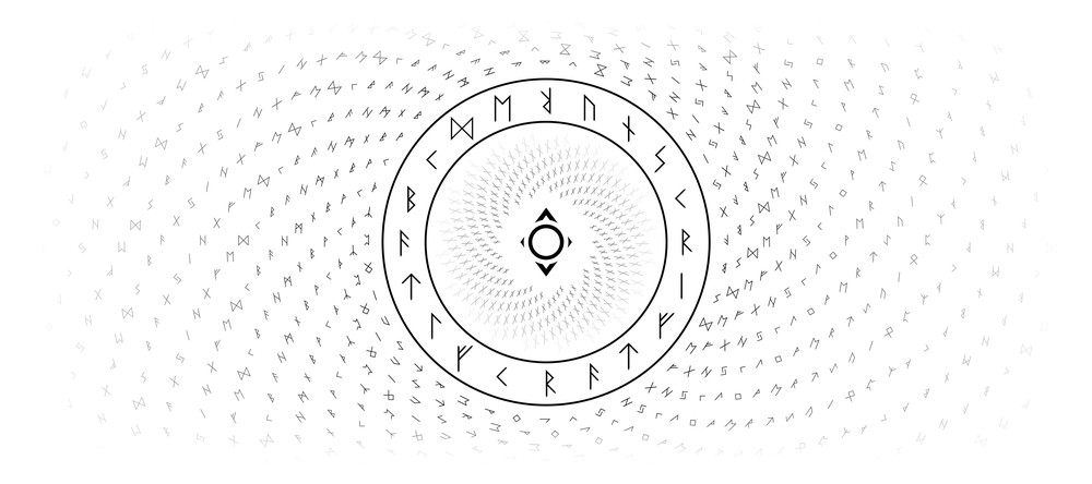 Valhalla - Futhark Ljós, 90x40cm desk mat preview