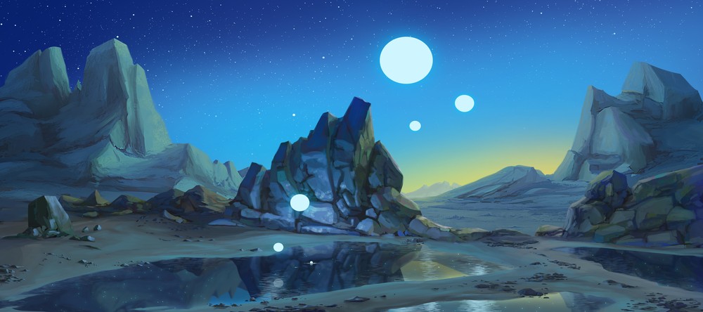 Drift into the sky, 90x40cm desk mat preview