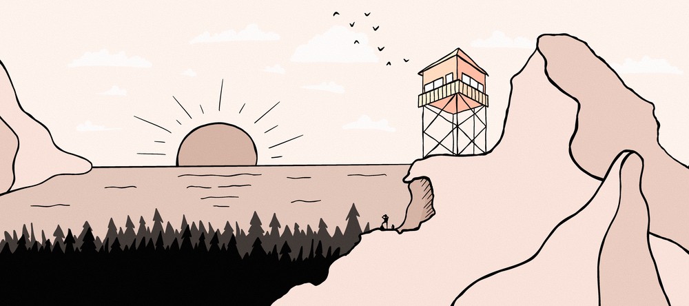 Deskmat thumbnail Firewatch