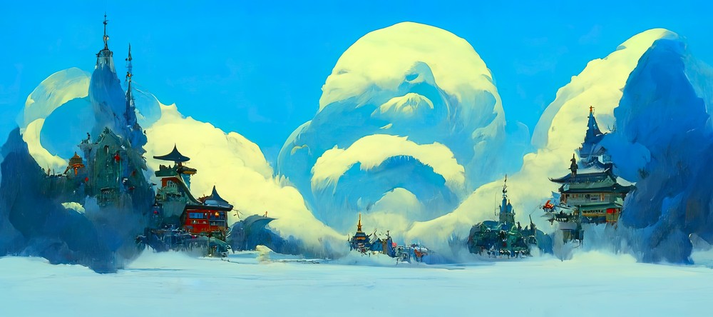 AI Collection - Blizzard, 90x40cm desk mat preview