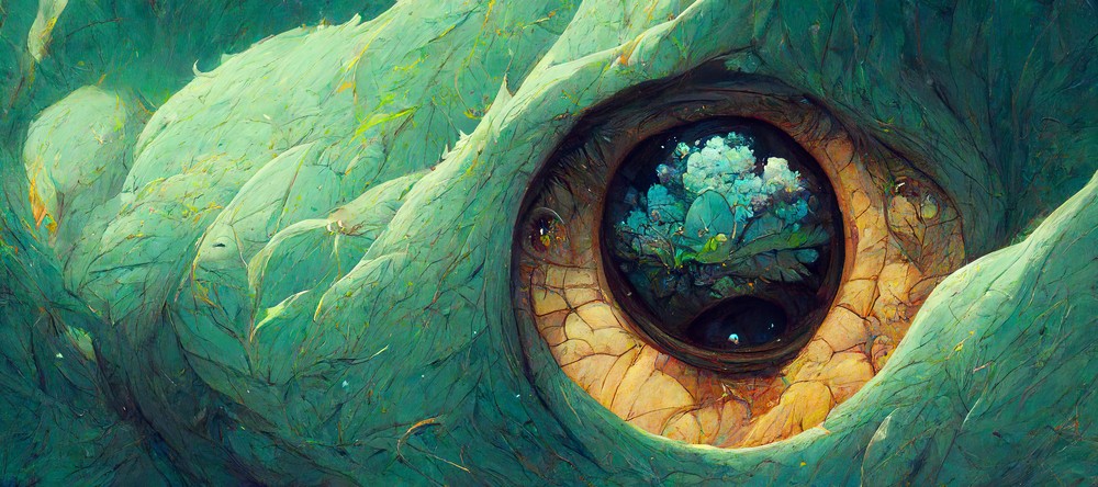 AI Collection - Dragon Eye, 90x40cm desk mat preview