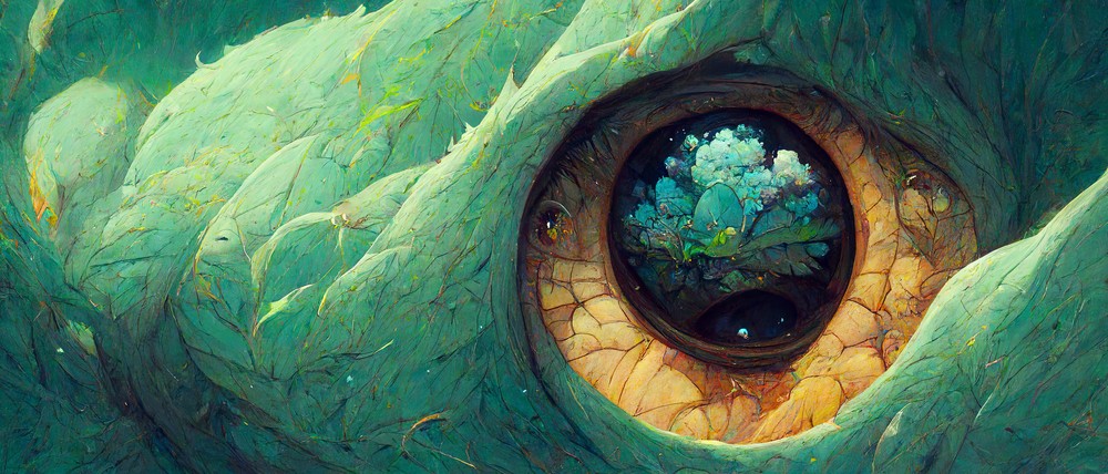 AI Collection - Dragon Eye, 70x30cm desk mat preview