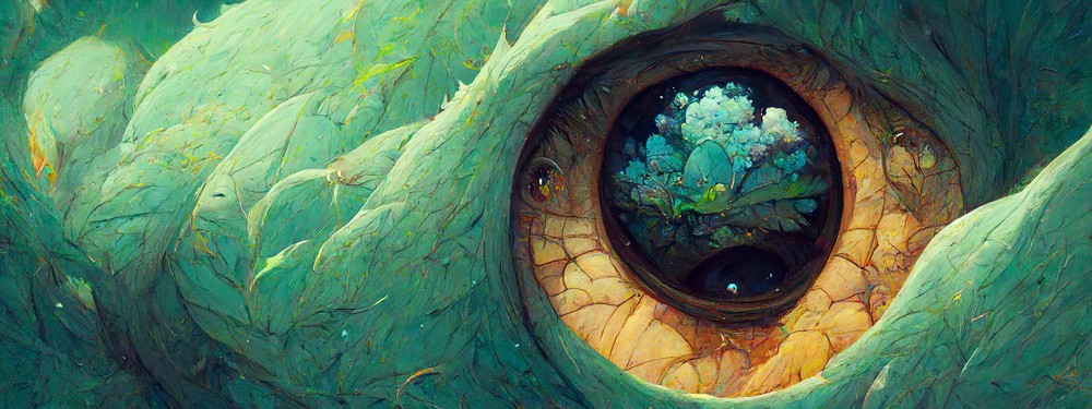 AI Collection - Dragon Eye, 80x30cm desk mat preview