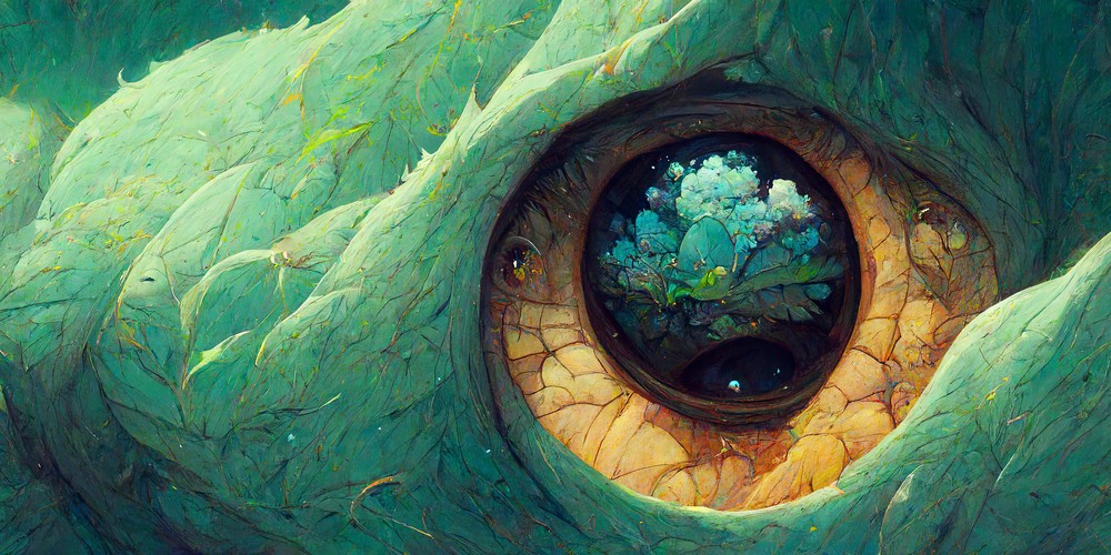 AI Collection - Dragon Eye, 100x50cm desk mat preview