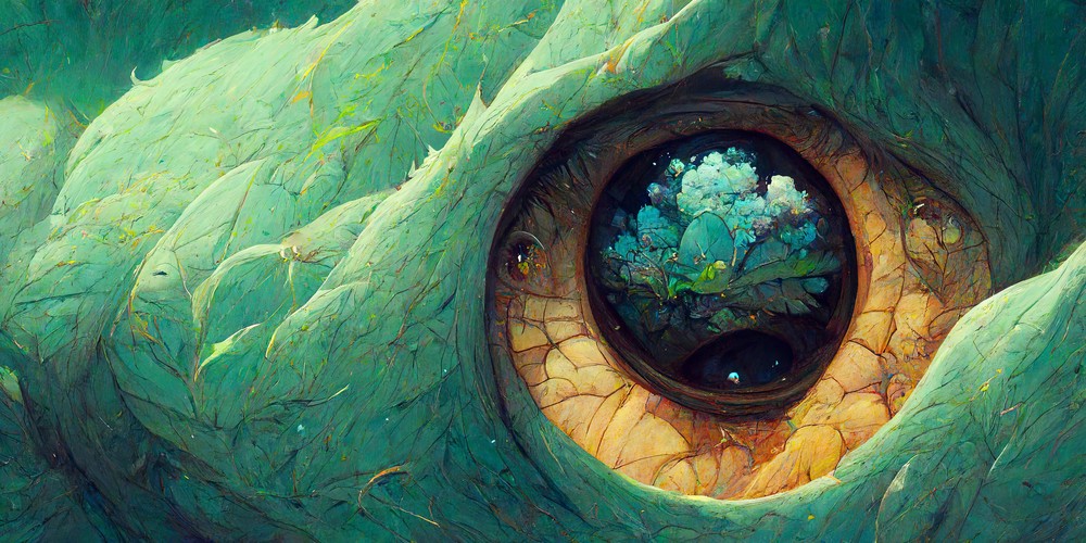 AI Collection - Dragon Eye, 120x60cm desk mat preview
