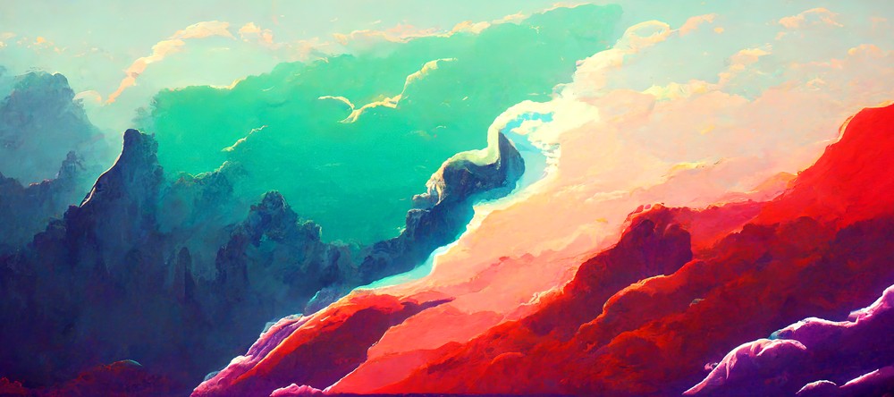 Autumn - Ethereal Clouds, 90x40cm desk mat preview