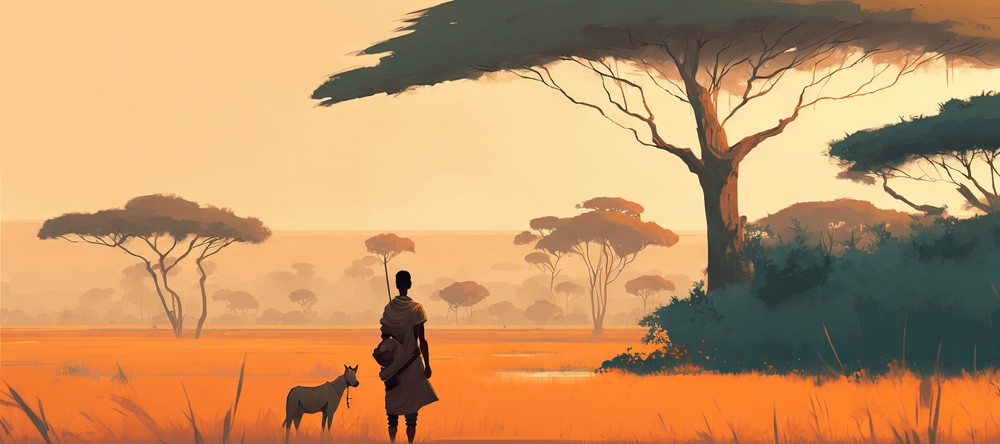 Winter Collection - Savanna, 90x40cm desk mat preview