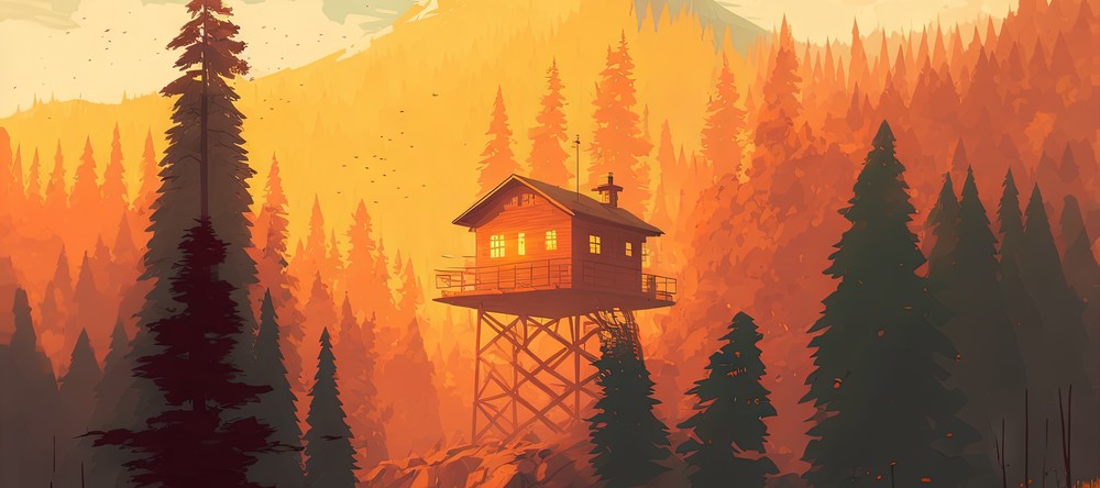 Winter Collection - Looks like someone's firewatchin, 90x40cm desk mat preview