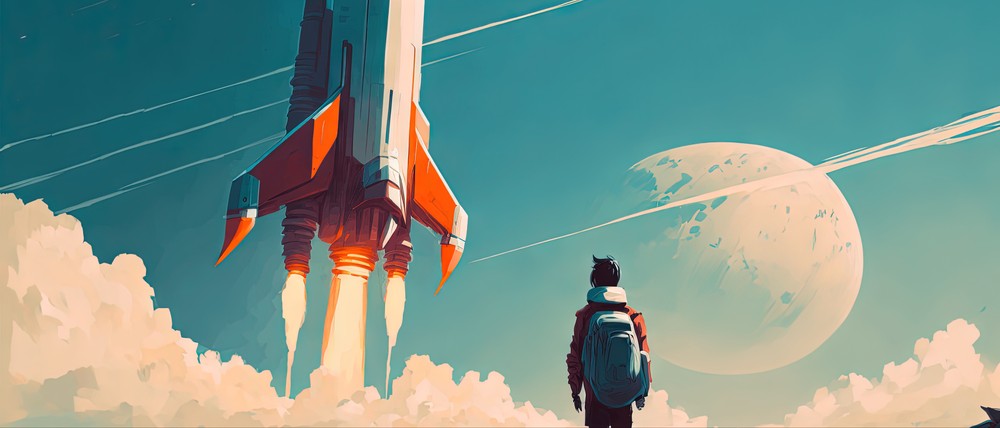Winter Collection - To The Moon, 70x30cm desk mat preview