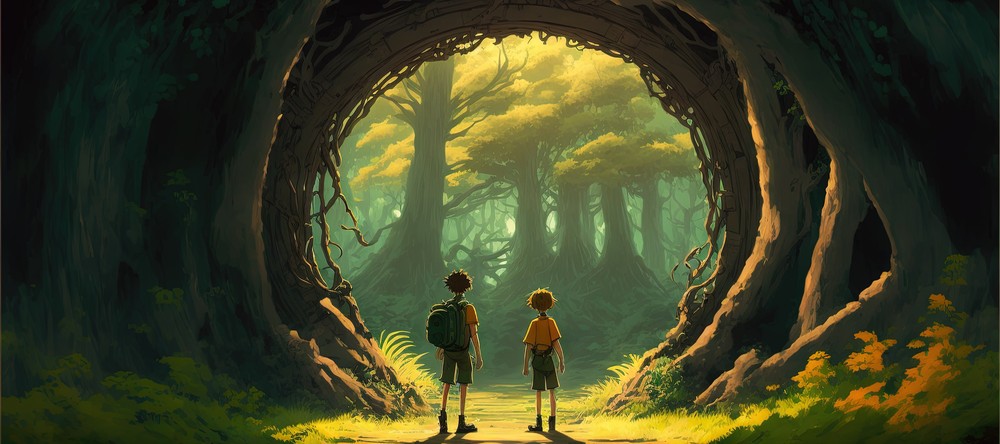 Two Brothers, 90x40cm desk mat preview