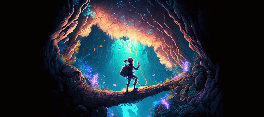 Grotto Adventure, 90x40cm desk mat preview