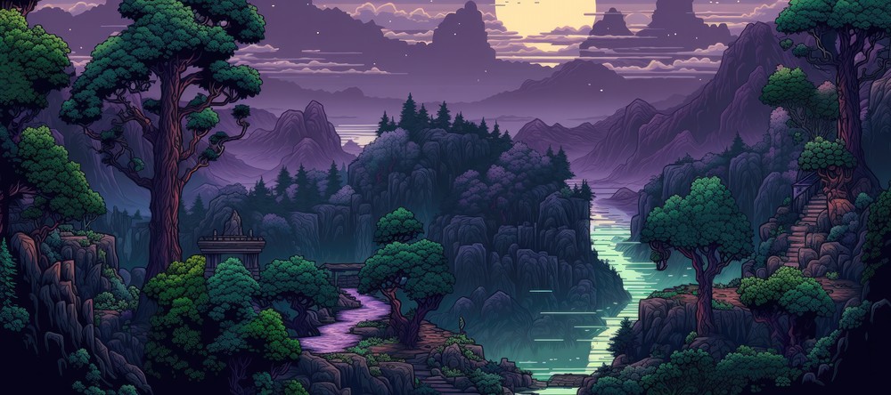 Amethyst Valley, 90x40cm desk mat preview
