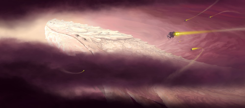 White Whale, 90x40cm desk mat preview