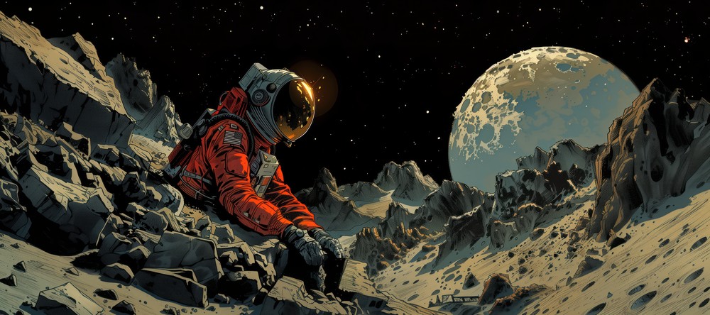 Lil Astronaut Boyo, 90x40cm desk mat preview