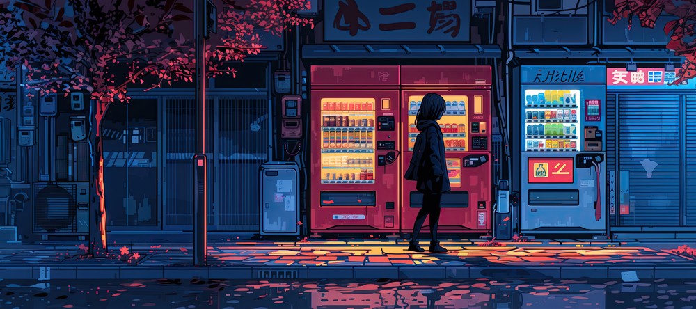 Vending Machine, 90x40cm desk mat preview