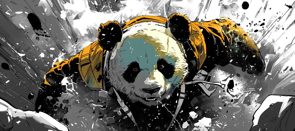 Lil Pandy, 90x40cm desk mat preview