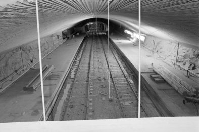 Romsås stasjon blir bygd. Foto: Atelier Rude/Oslo Museum Rude