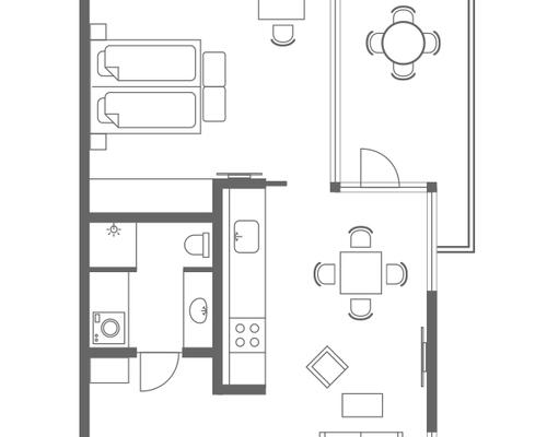 Superior One-Bedroom Apartment til 1-2 personer | 1.420 DKK  pr. nat