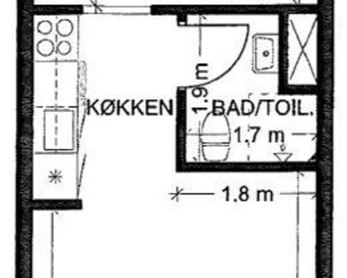 Lækker 2-værelses studiebolig